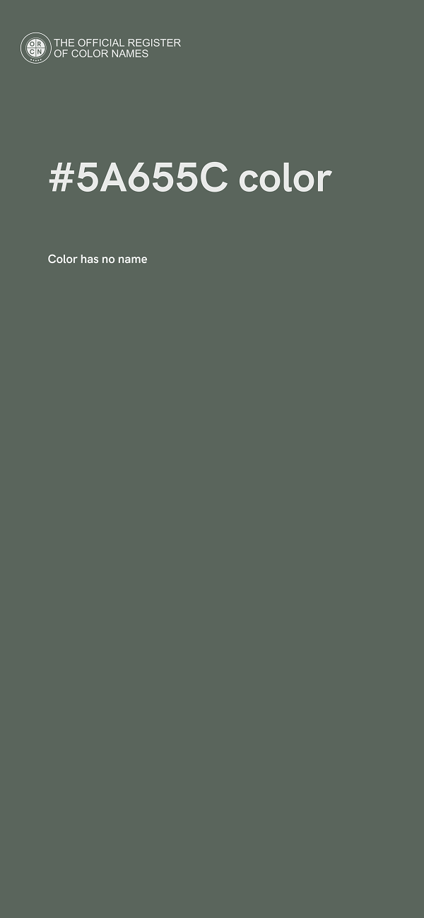 #5A655C color image