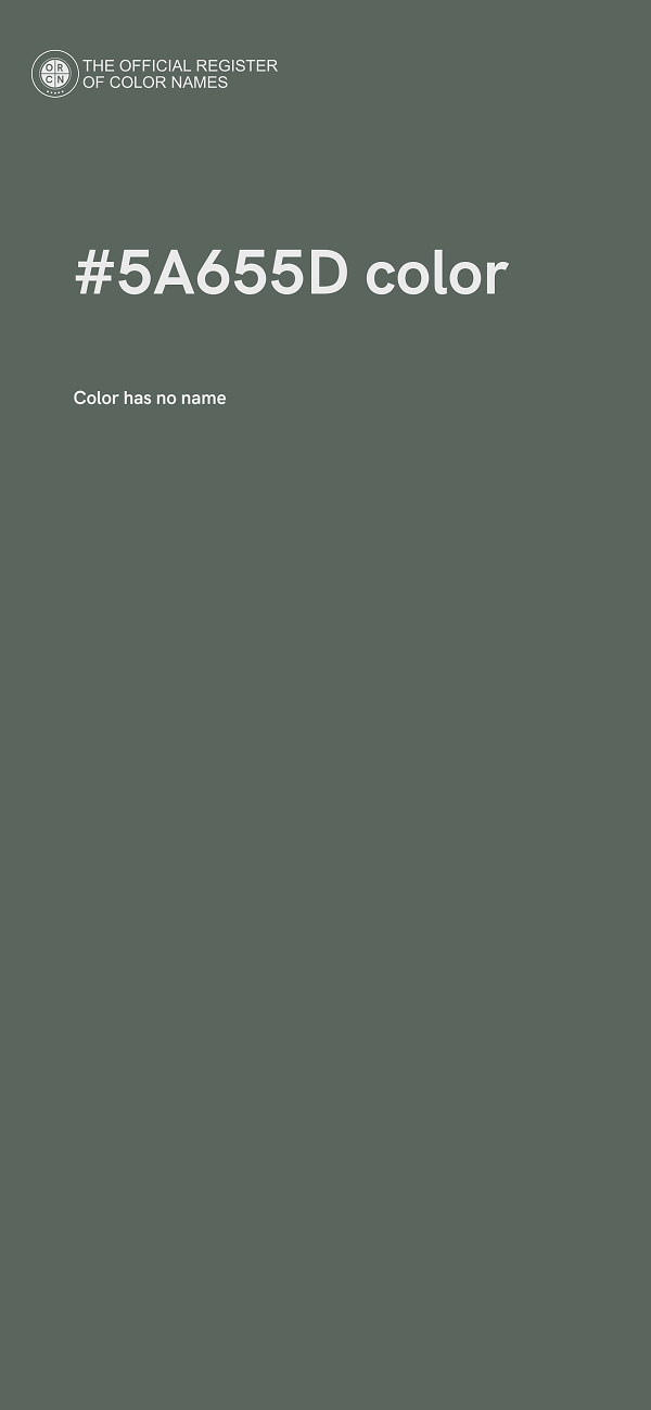 #5A655D color image