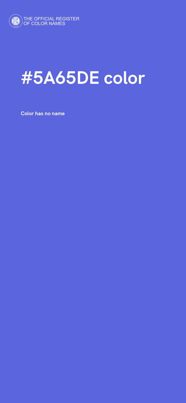 #5A65DE color image