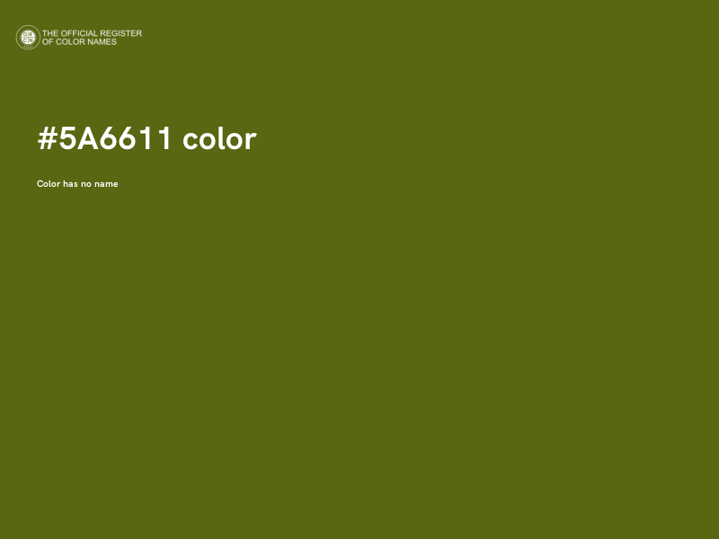 #5A6611 color image