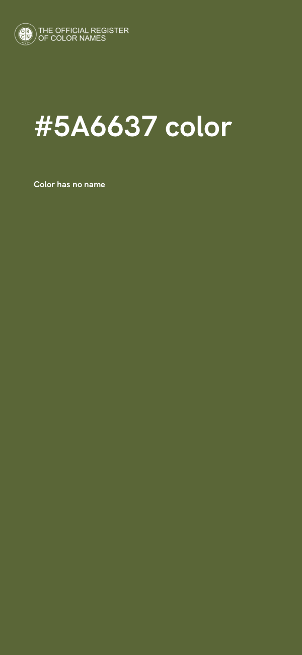 #5A6637 color image