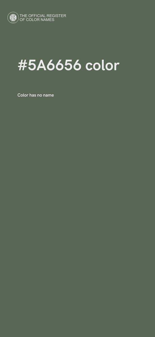 #5A6656 color image
