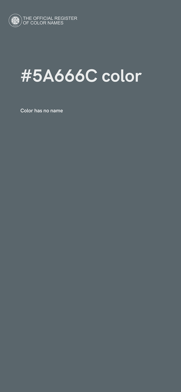 #5A666C color image