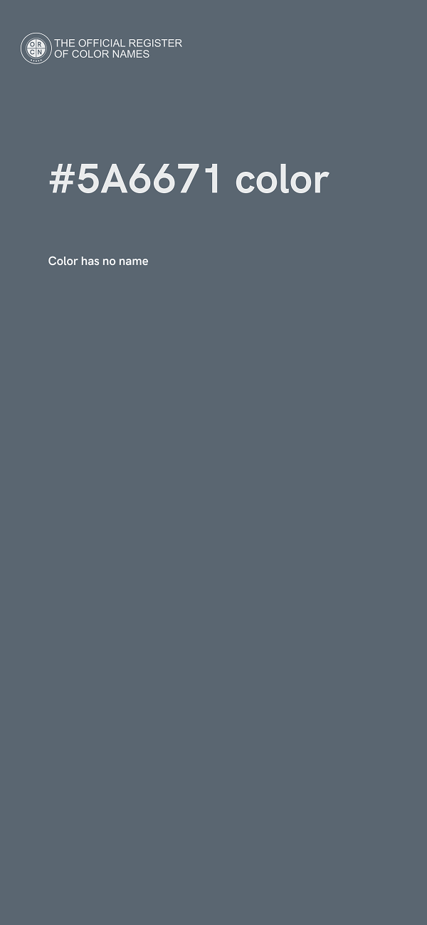 #5A6671 color image