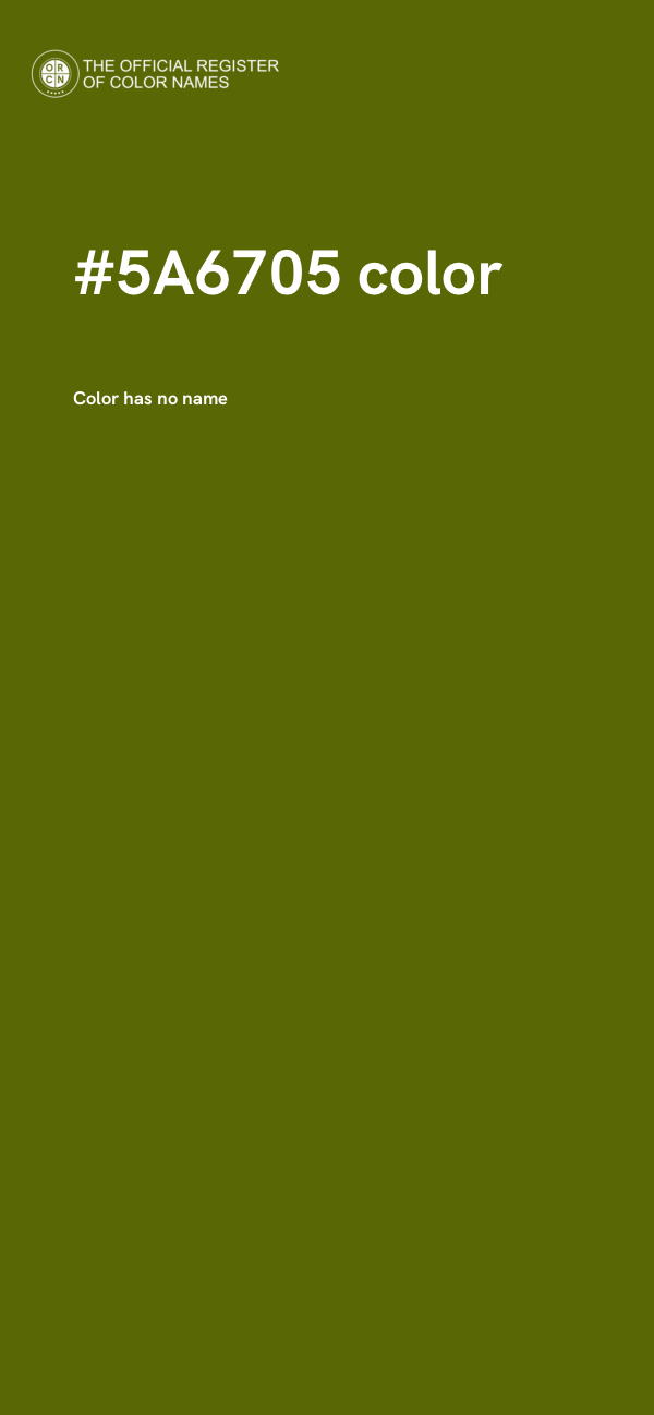 #5A6705 color image