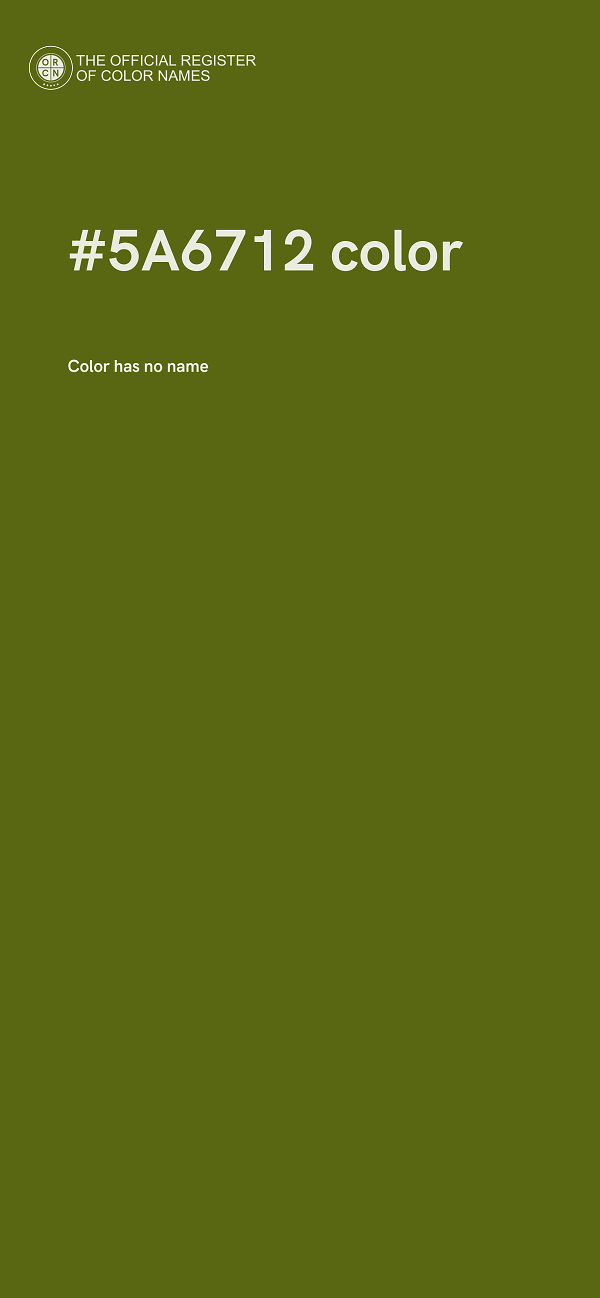 #5A6712 color image