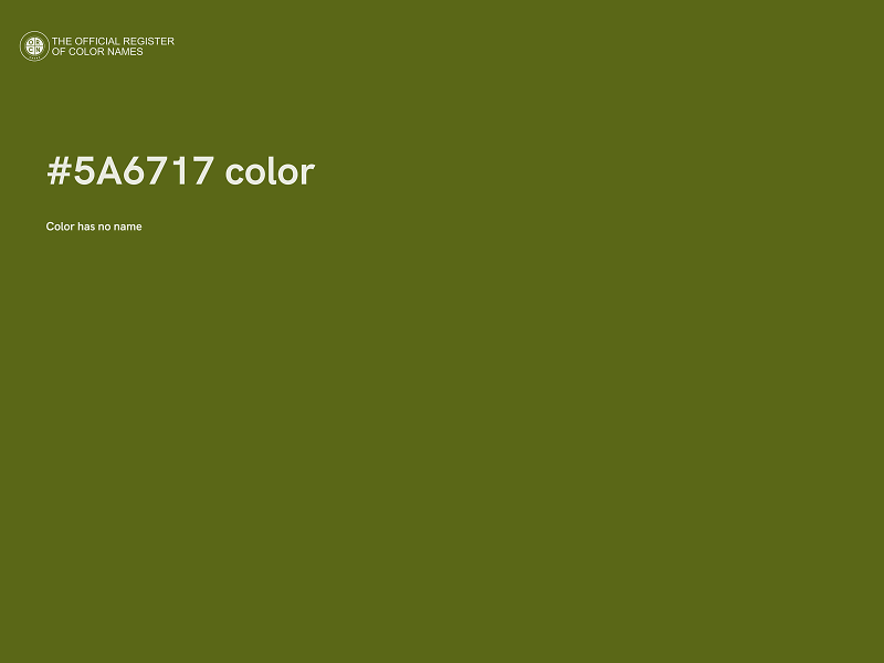 #5A6717 color image