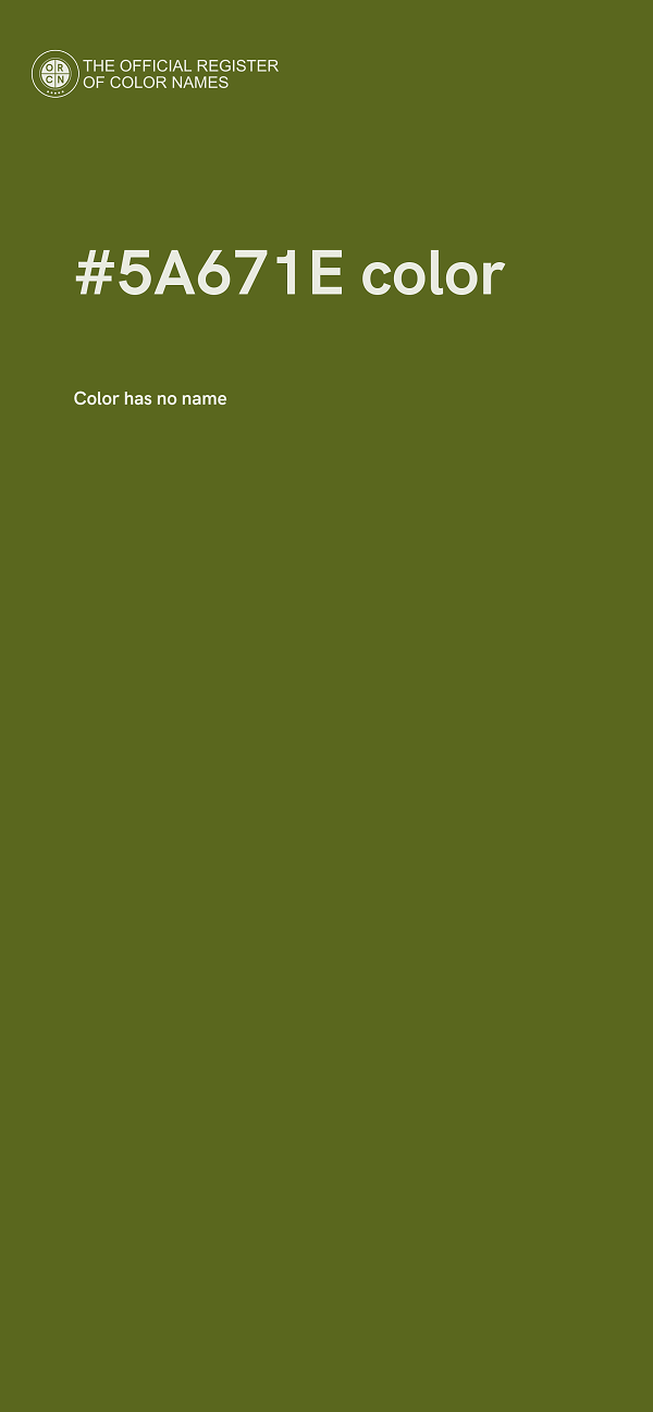#5A671E color image