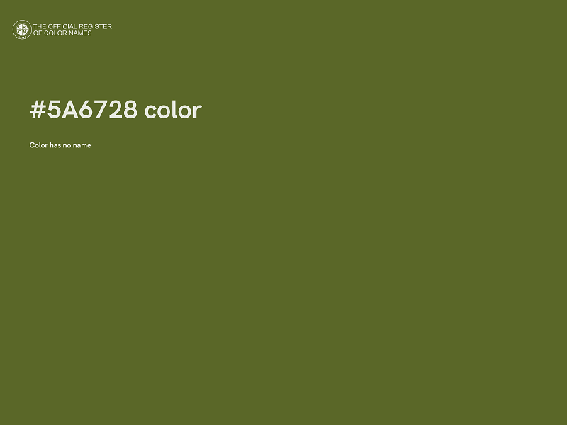#5A6728 color image