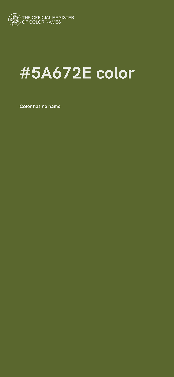#5A672E color image
