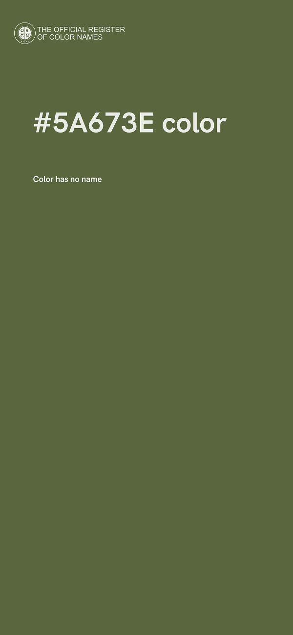 #5A673E color image