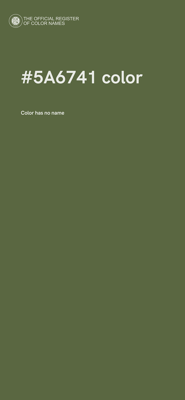 #5A6741 color image