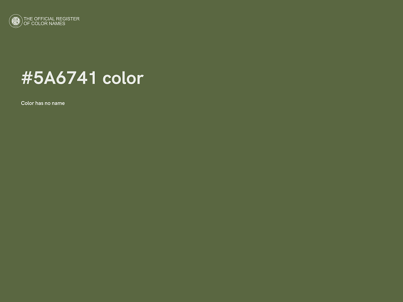 #5A6741 color image