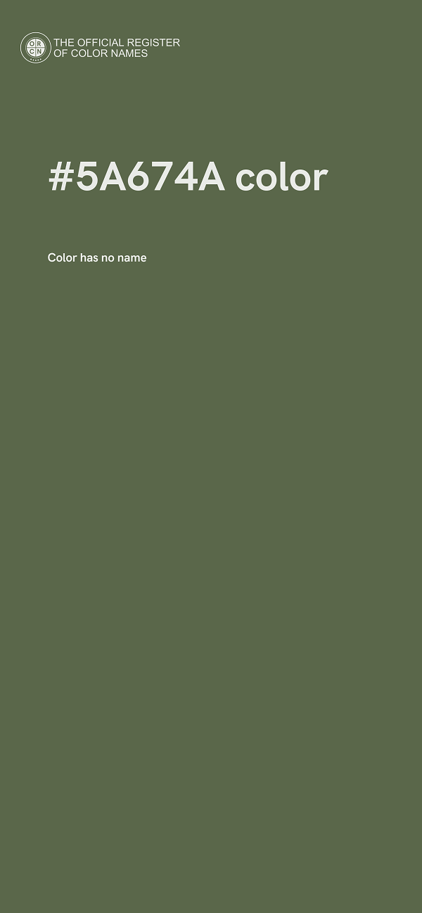 #5A674A color image