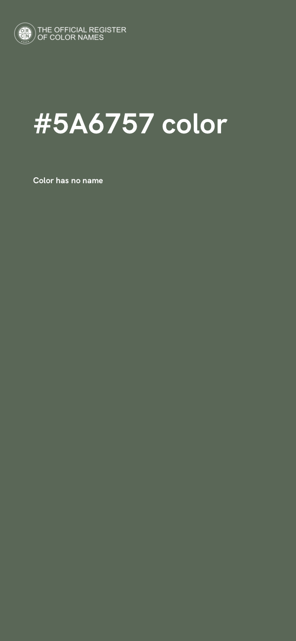 #5A6757 color image
