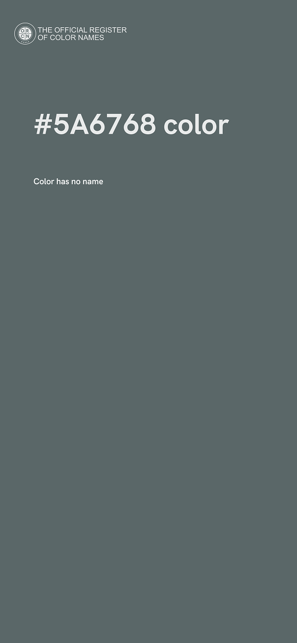 #5A6768 color image