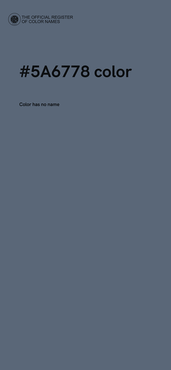 #5A6778 color image