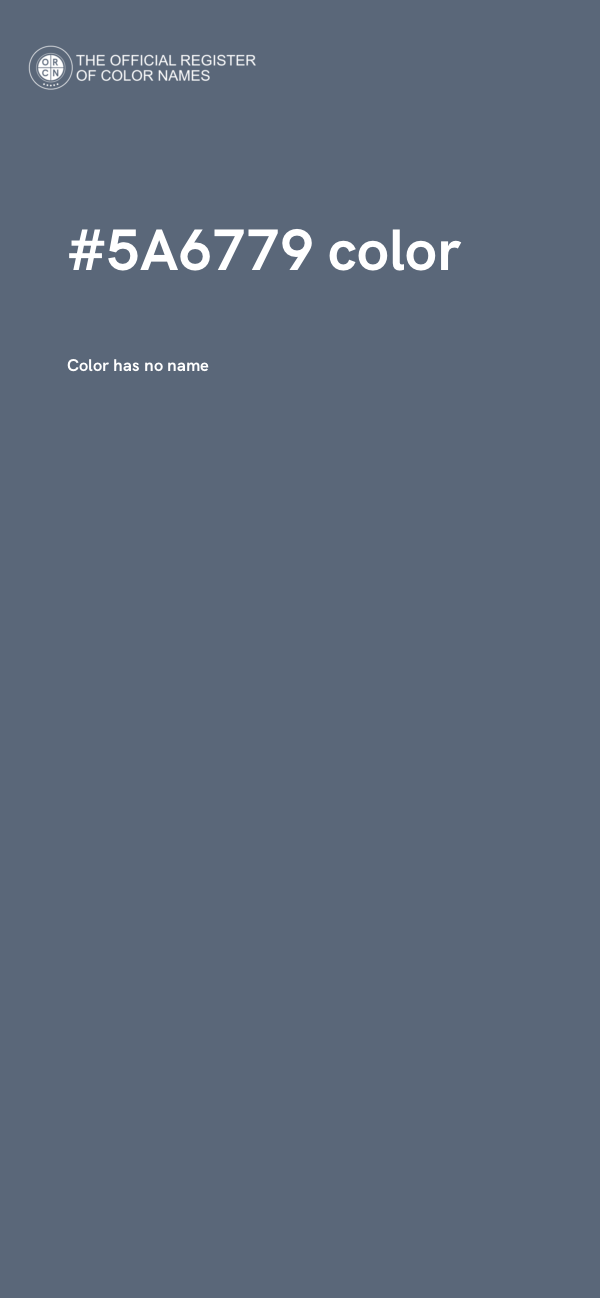 #5A6779 color image