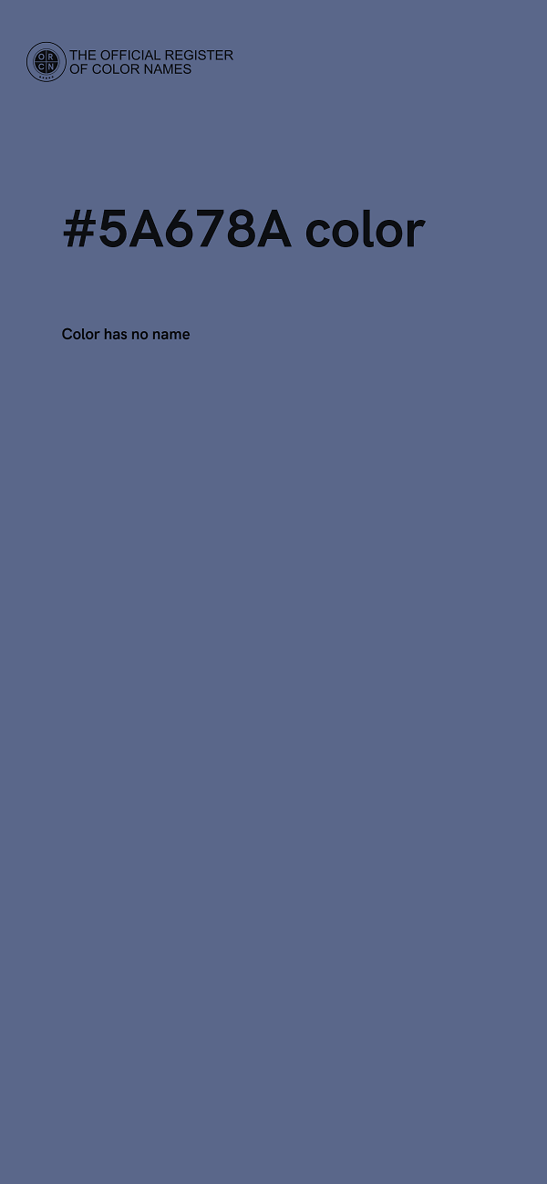 #5A678A color image