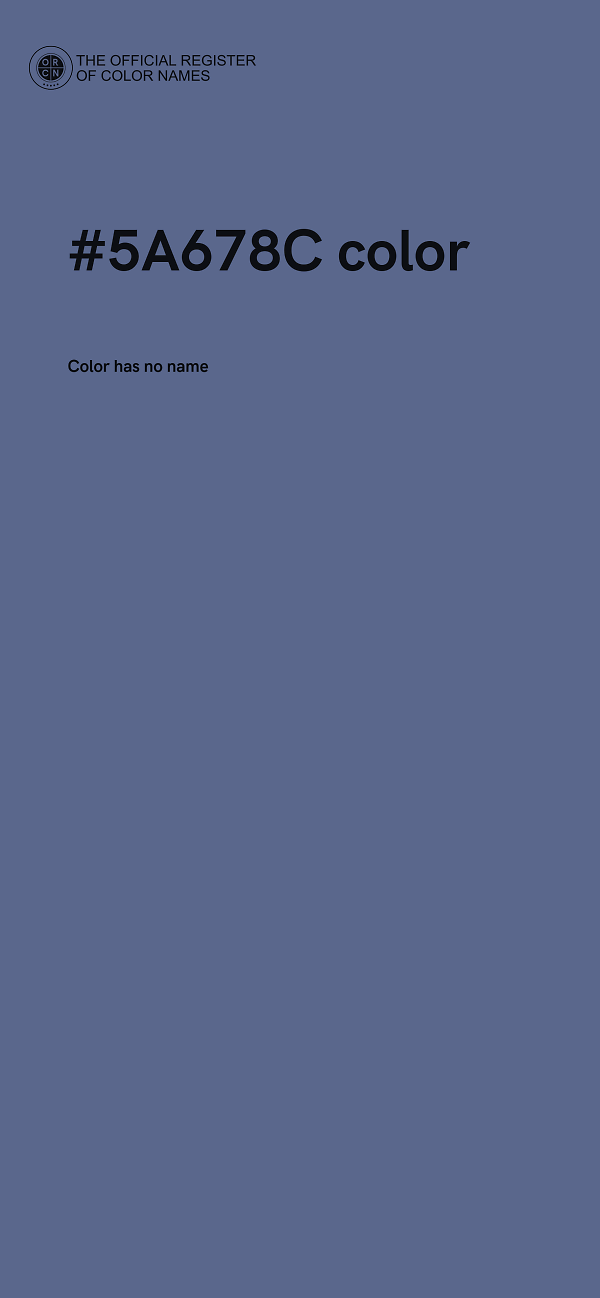 #5A678C color image