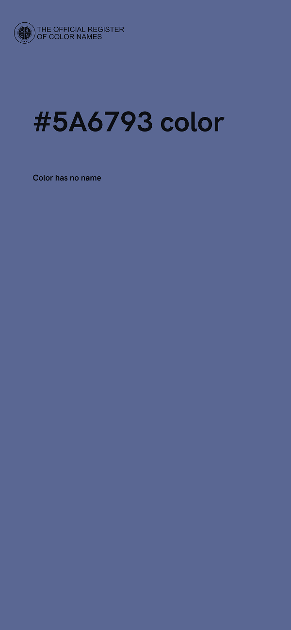 #5A6793 color image