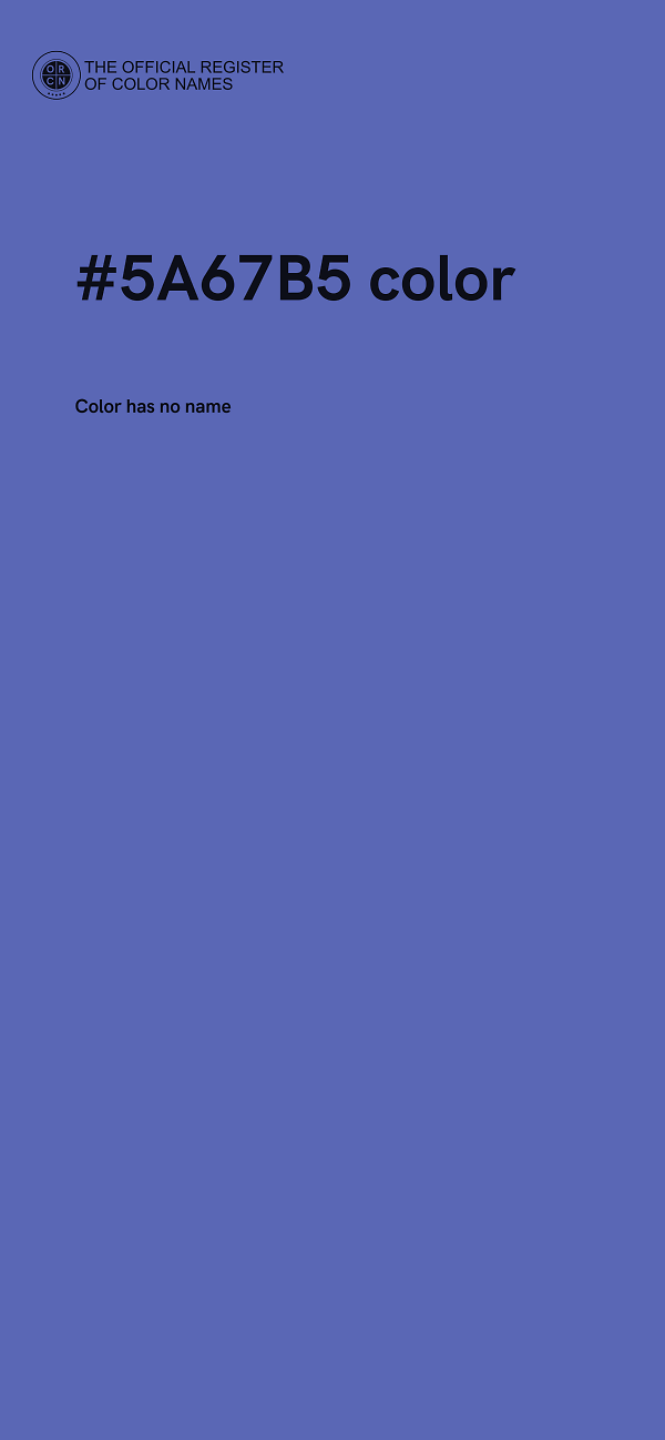 #5A67B5 color image