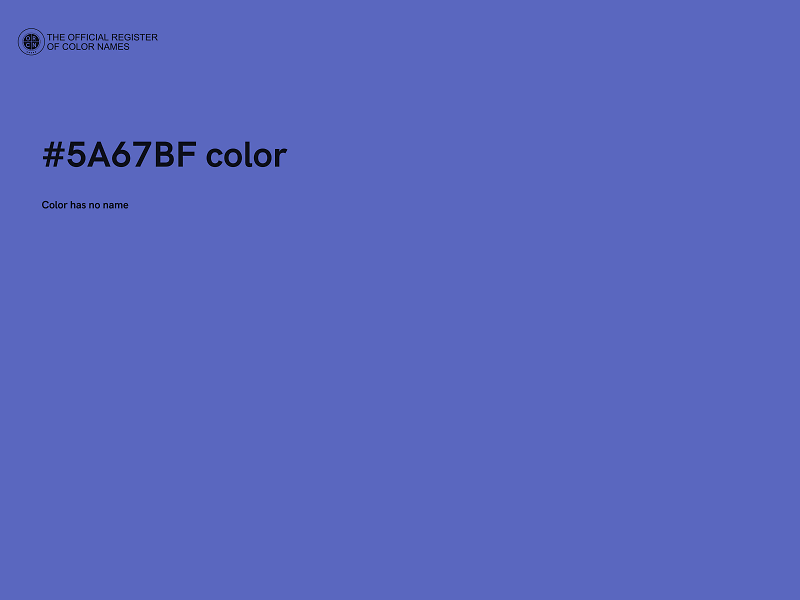 #5A67BF color image