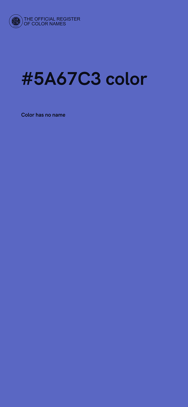 #5A67C3 color image