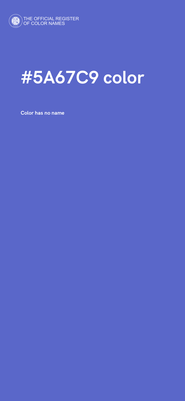 #5A67C9 color image