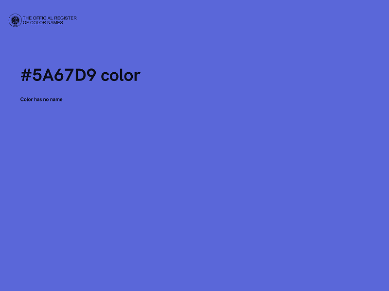 #5A67D9 color image