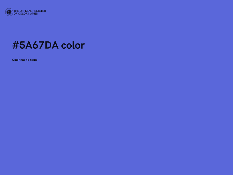 #5A67DA color image