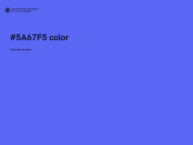 #5A67F5 color image