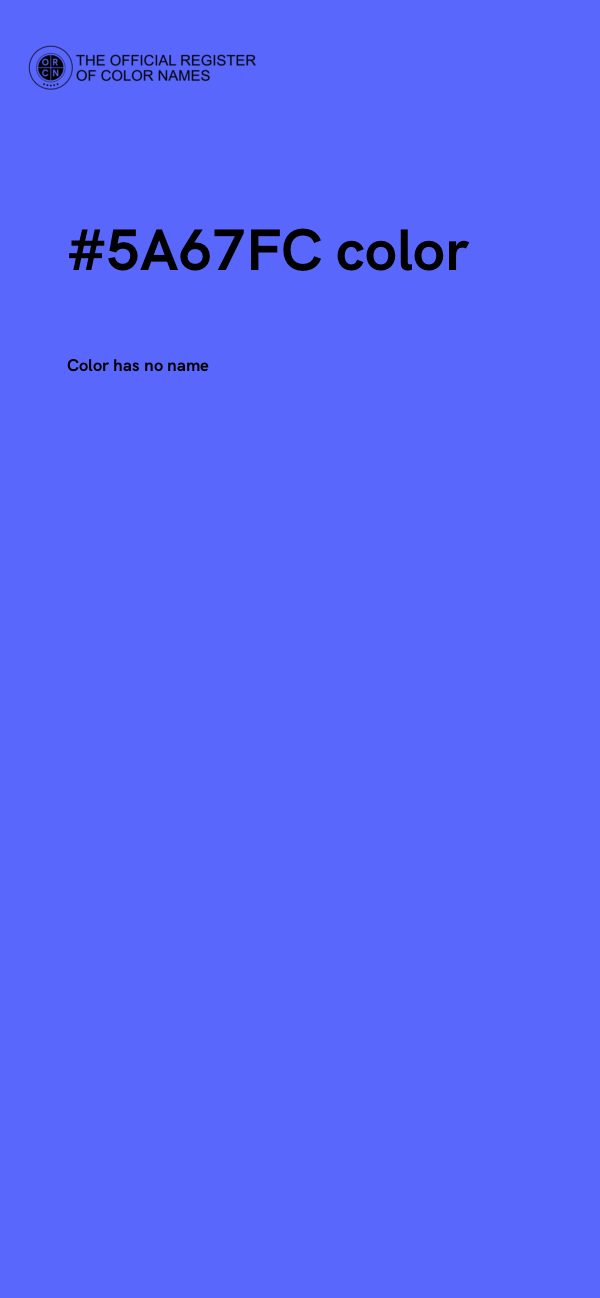 #5A67FC color image