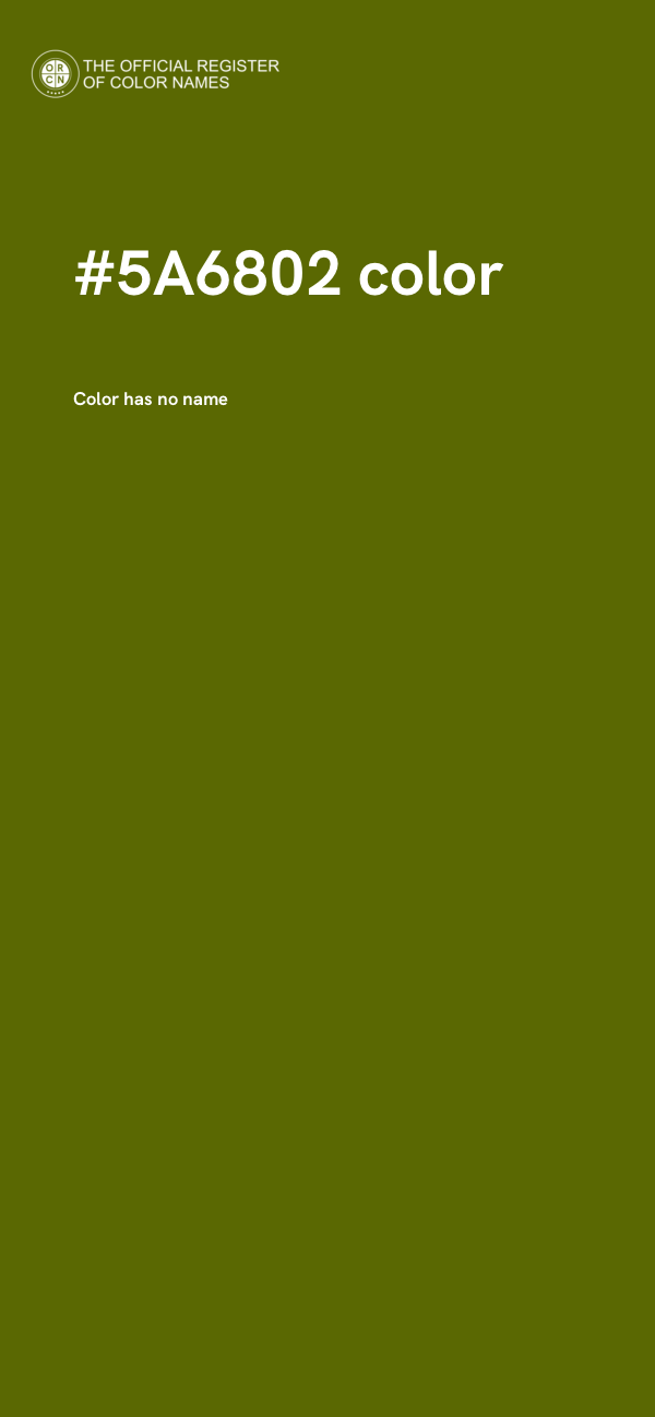 #5A6802 color image