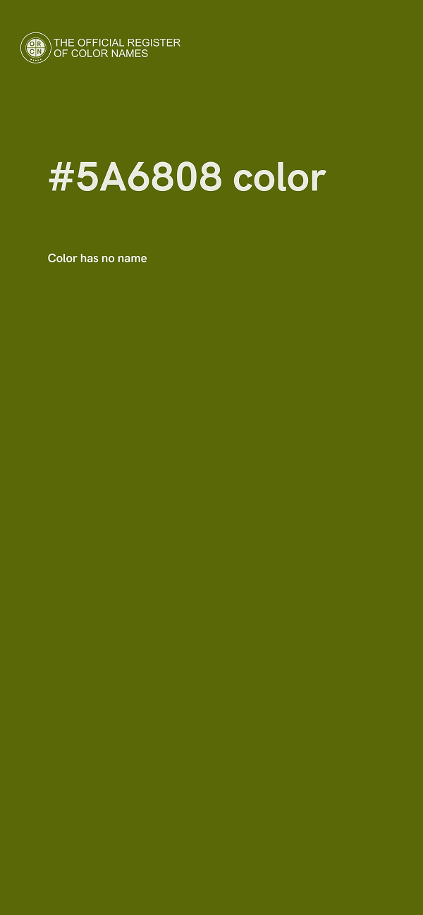 #5A6808 color image