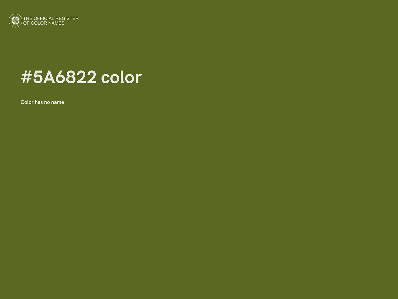 #5A6822 color image