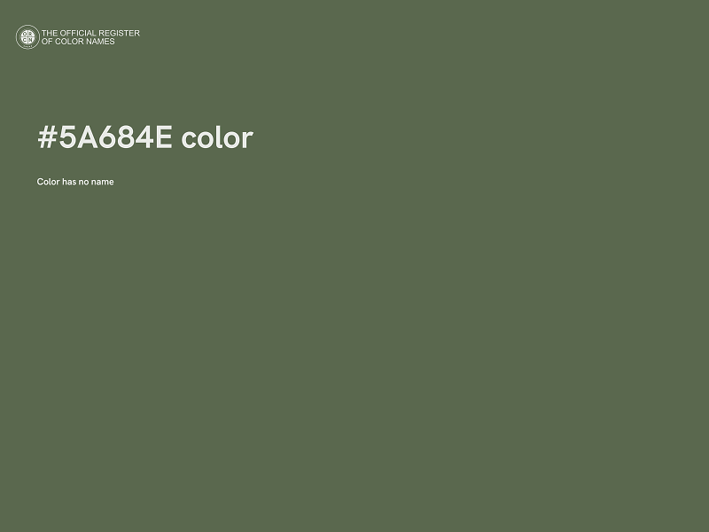 #5A684E color image