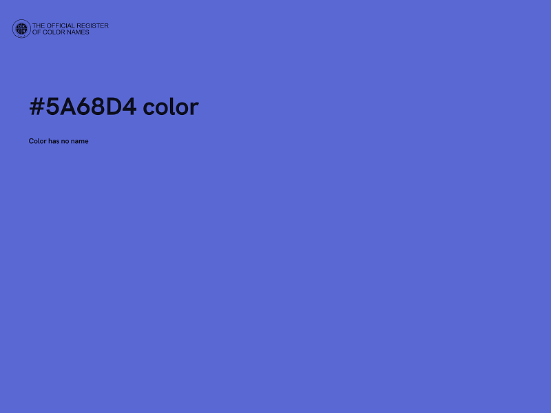 #5A68D4 color image