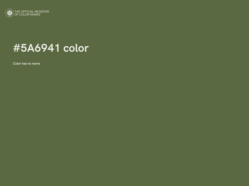 #5A6941 color image