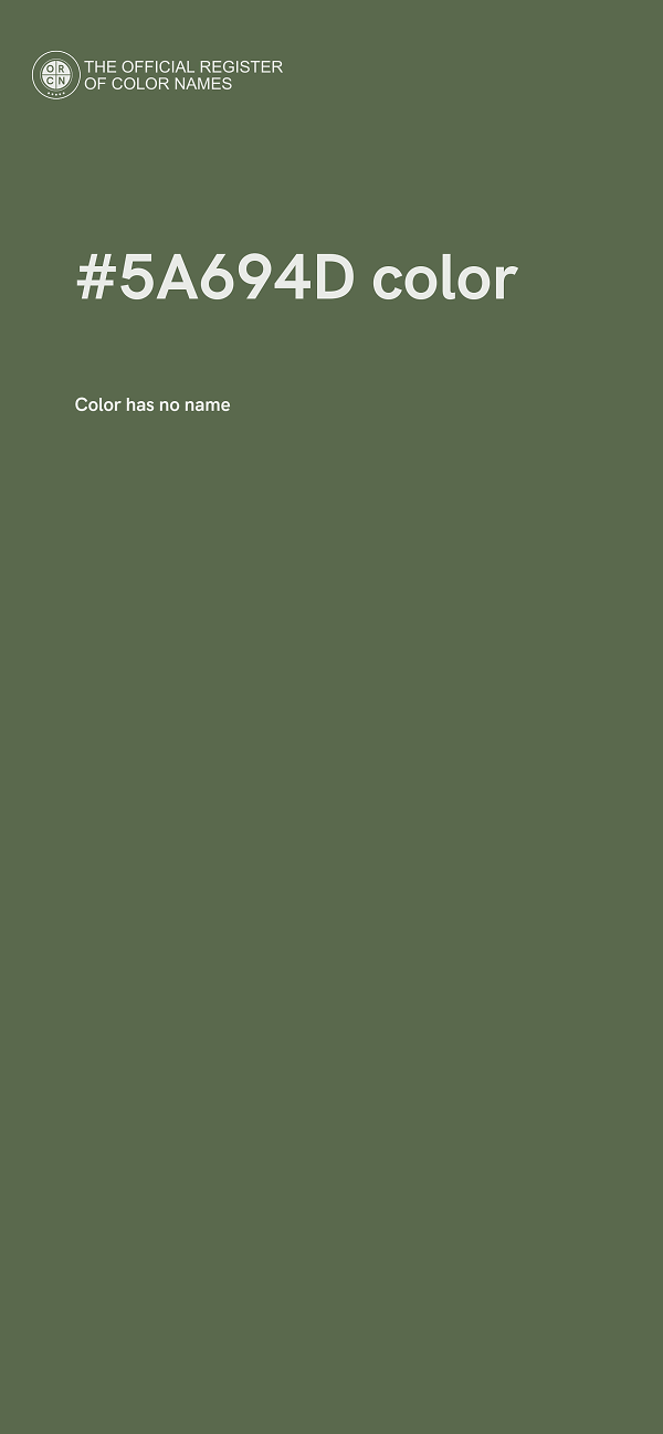 #5A694D color image