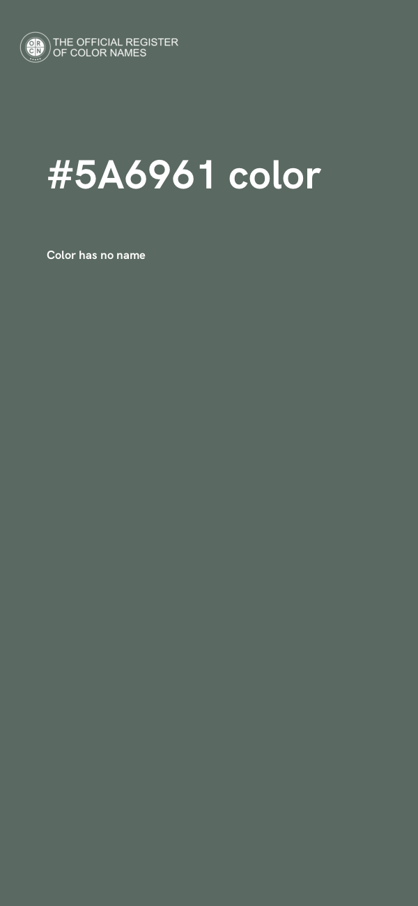 #5A6961 color image