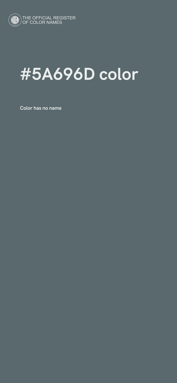 #5A696D color image