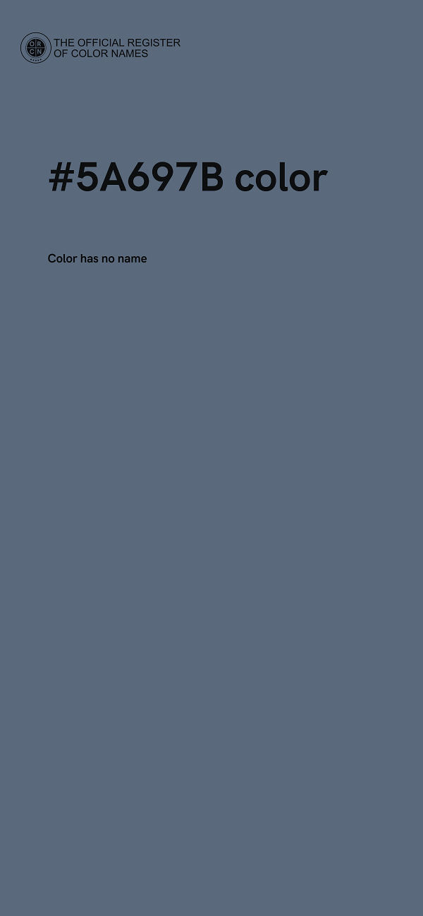 #5A697B color image