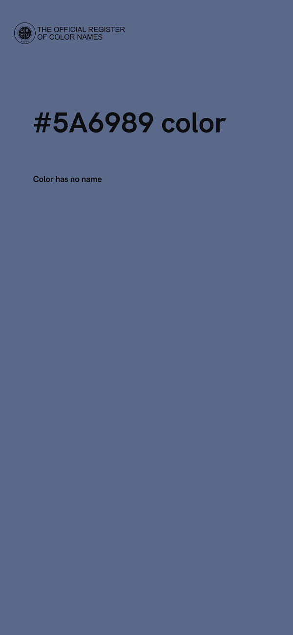 #5A6989 color image