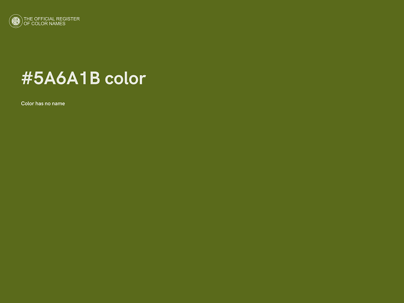 #5A6A1B color image