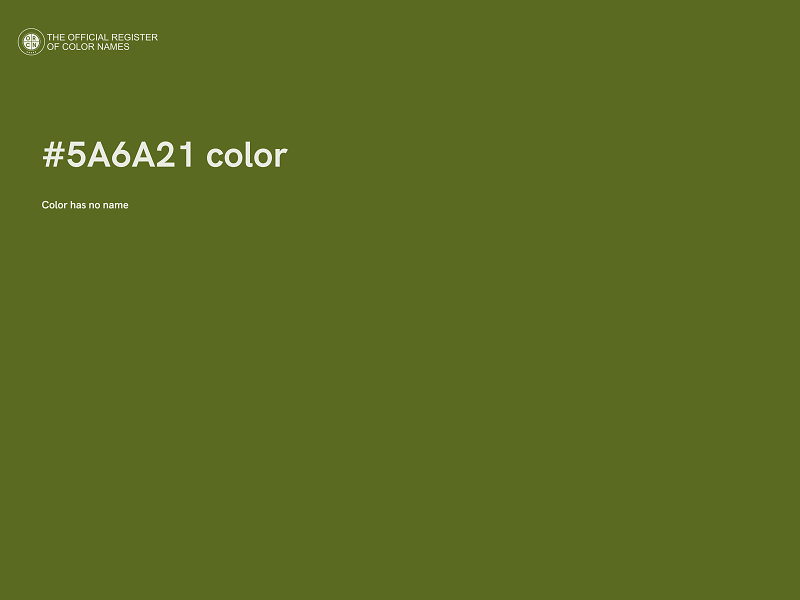 #5A6A21 color image