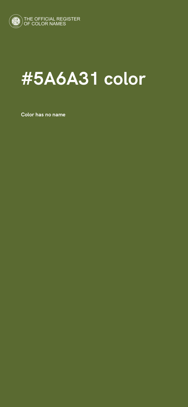 #5A6A31 color image