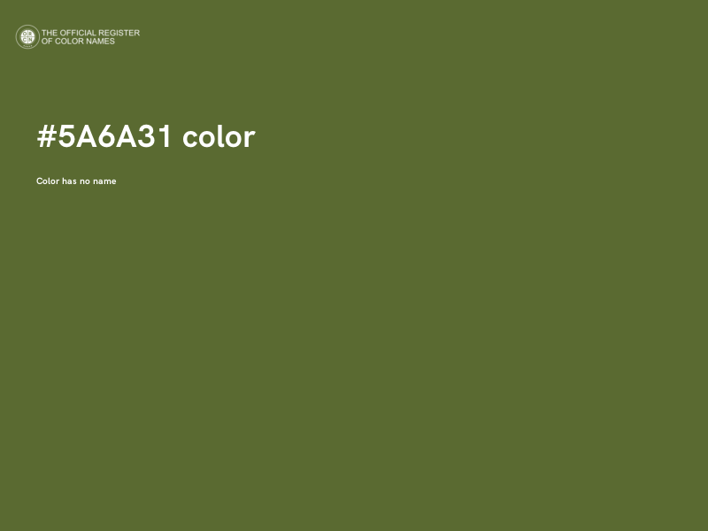 #5A6A31 color image