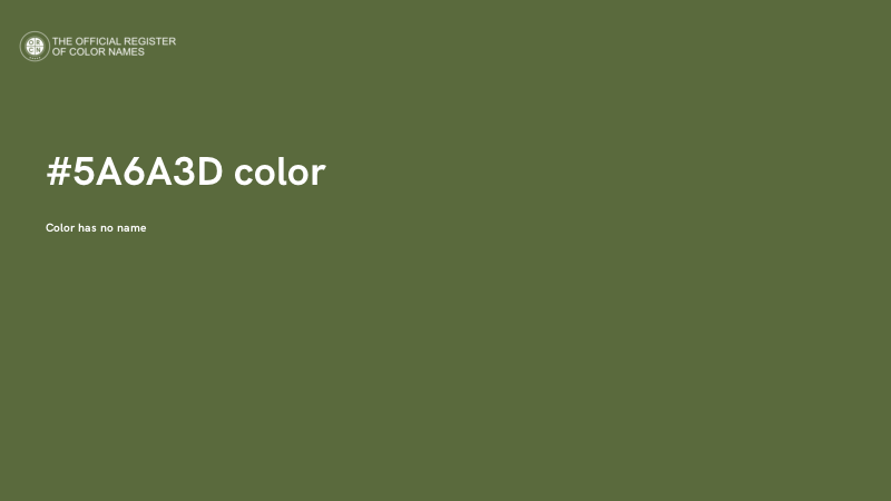 #5A6A3D color image