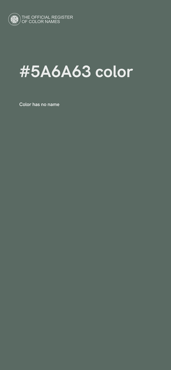 #5A6A63 color image